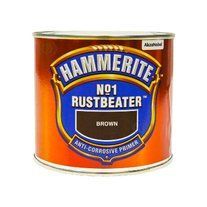 Ґрунт по металу Hammerite No.1 Rustbeater антикорозійний, темно-коричневий, 0.5 л 5119002 фото