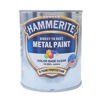 Фарба 3 в 1 по металу Hammerite Metal Paint Base Smooth захисна, безбарвна, BC, 0.65 л 5586661 фото